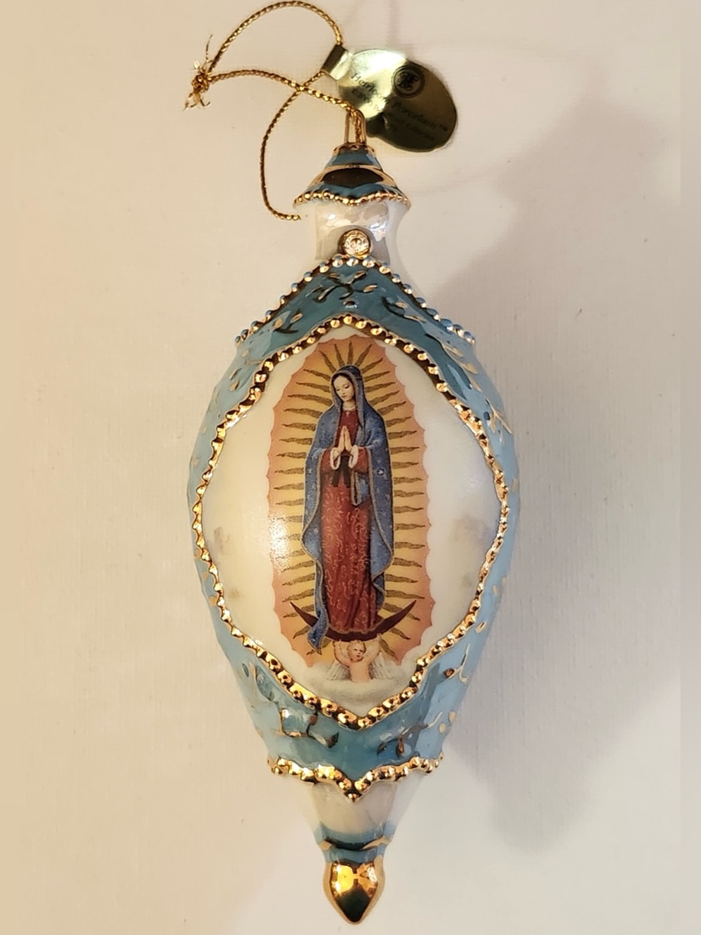Bradford Editions Our Lady Guadalupe Christmas Ornament Visions of Mary #68452